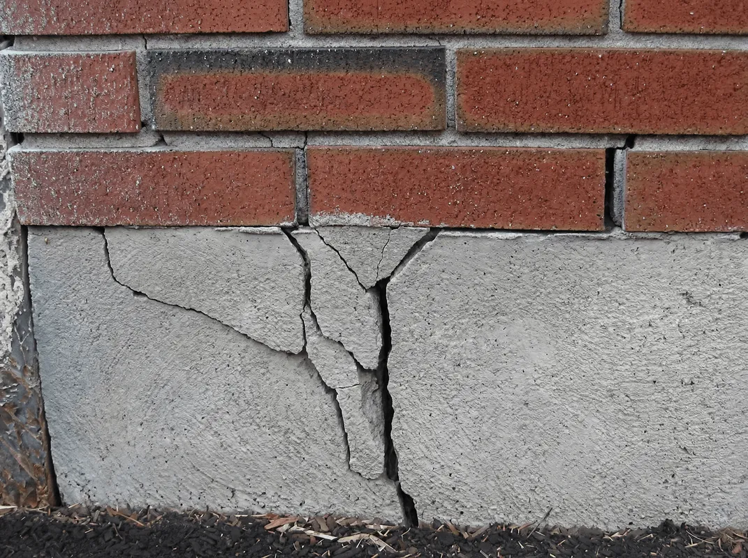 Concrete foundation with serious structural damage in Charlotte, NC