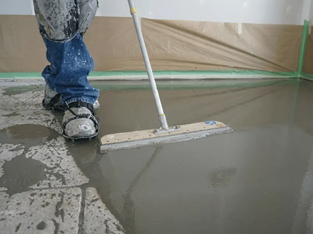 Uneven floor being professionally repaired in Charlotte, NC